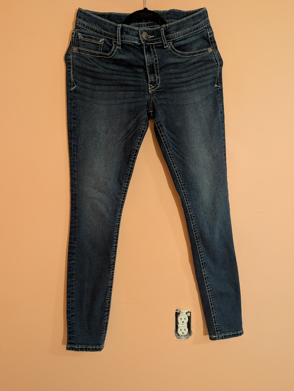 Express Women's Dark Indigo Skinny Jeans